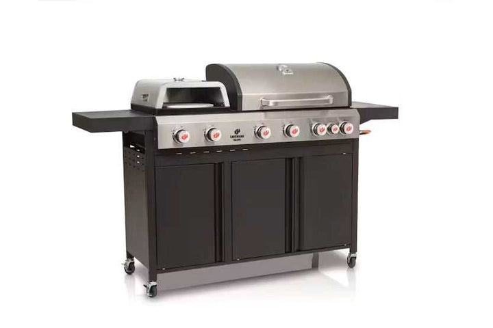 Landmann Caliano 6.1 Cast Iron Gas BBQ with Integrated Pizza Oven 11937 BBQ Pizza Oven Combo July Offers Landmann TechMeOut.ie
