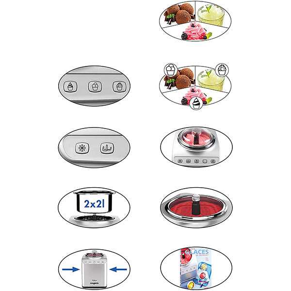 Magimix Gelato Expert | Stainless Steel 11680 Ice Cream Maker Kitchen Counter Magimix TechMeOut.ie