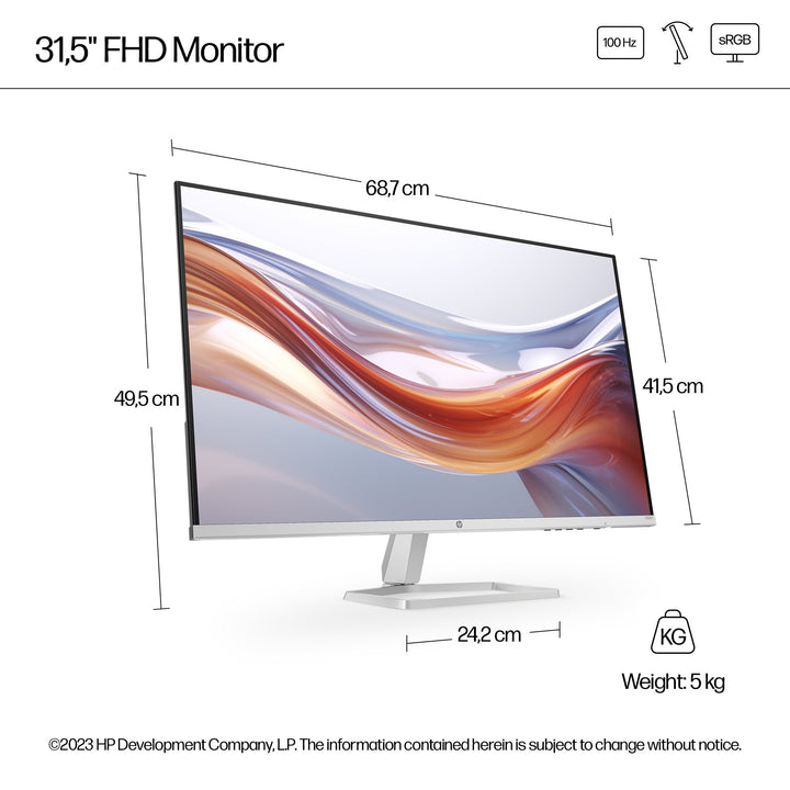 HP Series 5 Monitor 532sf - 32" Black & Silver 94F50AA Monitor Computing Tech HP TechMeOut.ie