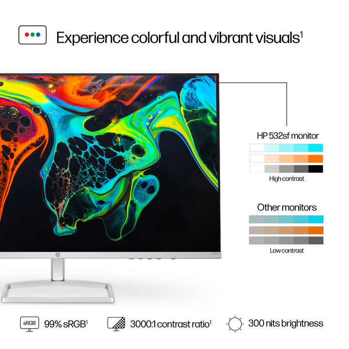 HP Series 5 Monitor 532sf - 32" Black & Silver 94F50AA Monitor Computing Tech HP TechMeOut.ie