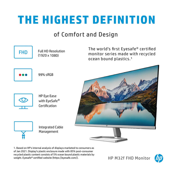 HP 32 inch Full HD 32 inch Monitor | Black (M32F) 2H5M7E9 Monitor Computing Tech HP TechMeOut.ie