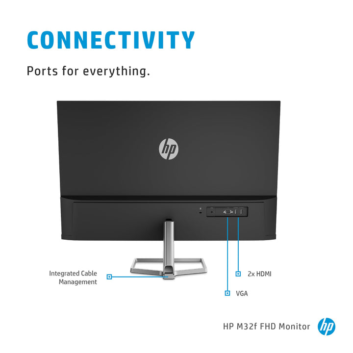 HP 32 inch Full HD 32 inch Monitor | Black (M32F) 2H5M7E9 Monitor Computing Tech HP TechMeOut.ie