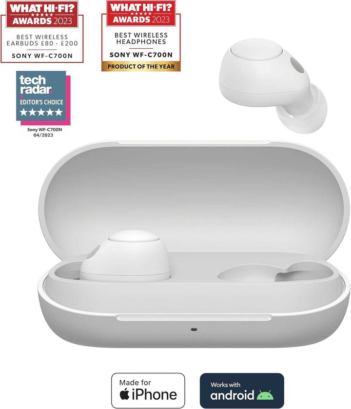 Sony Noise Cancelling True Wireless Earbuds WF-C700N WFC700NBCE7 Earbuds Audio Tech Sony TechMeOut.ie