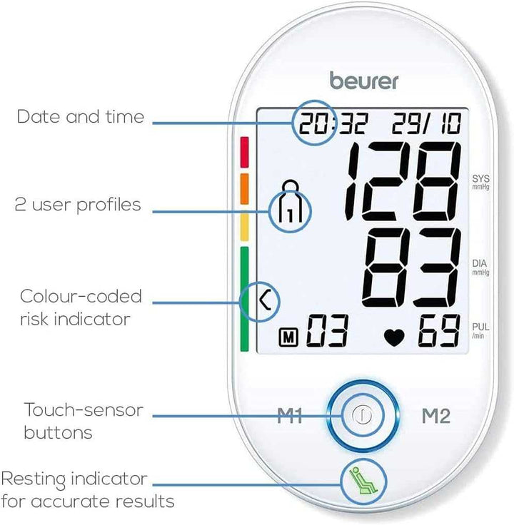 Beurer Blood Pressure Monitor (BM-55) 145-65807 Blood Pressure Monitor Personal Care Tech Beurer TechMeOut.ie