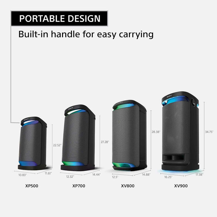 Sony SRS-XP500 Party Speaker with Lights SRSXP500BCEL Speaker Audio Tech Sony TechMeOut.ie