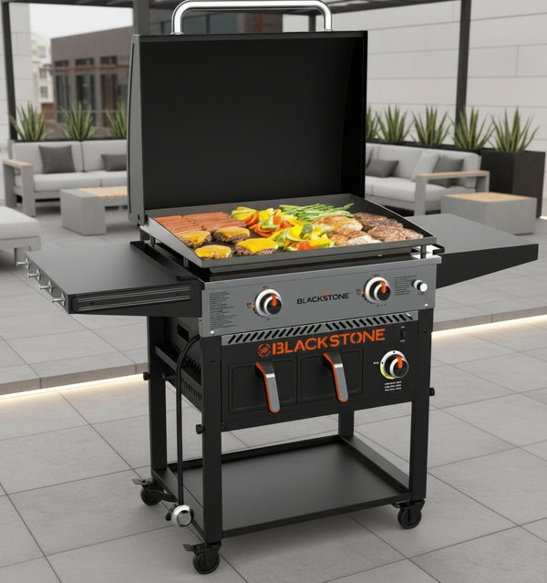 Blackstone 28 inch Griddle Cooking Station with 2-Drawer Air Fryer 257-1785DK BBQ Cooking & Baking Blackstone TechMeOut.ie