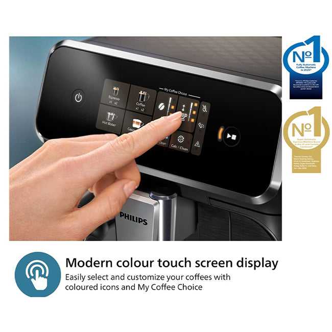 Philips S3300 Bean-to-Cup Coffee Machine | Black Chrome EP3347/90 Coffee Machine All Things Coffee Philips TechMeOut.ie