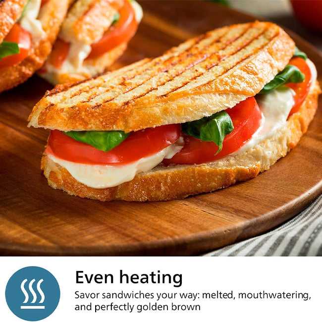 Philips 5000 Series Panini, Waffle & Sandwich Maker (HD2350/80) HD2350/80 Waffle Maker Kitchen Counter Philips TechMeOut.ie