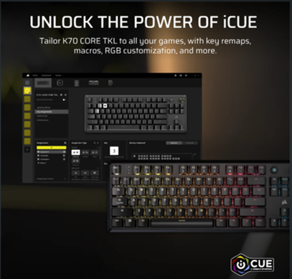 Corsair® K70 CORE Mechanical Gaming Keyboard 106-CH-910971E-UK Gaming Keyboard Accessories Corsair TechMeOut.ie