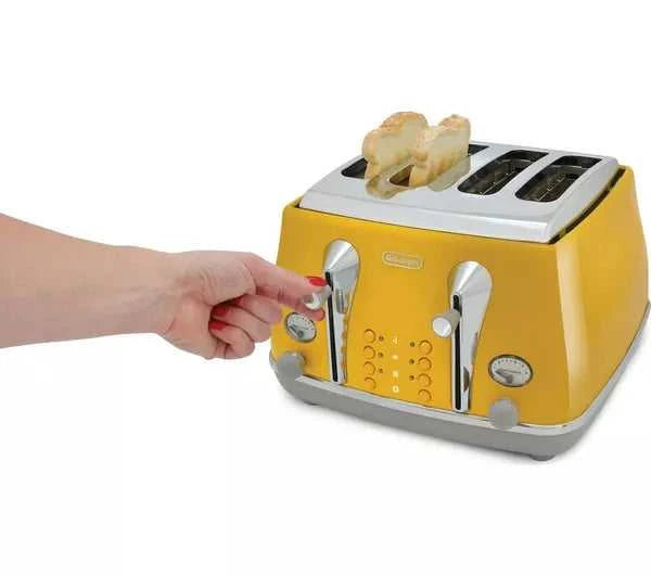 De’Longhi Capitals Collection | Toaster | Range of Colours (CTOC4000 Series) CTOC4003.Y Toaster Kitchen Counter De Longhi TechMeOut.ie