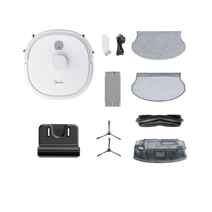 Midea M6 Robot Vacuum | Vacuums & Mops | White M6 Robot Vacuum & Mop Floor Tech Midea TechMeOut.ie