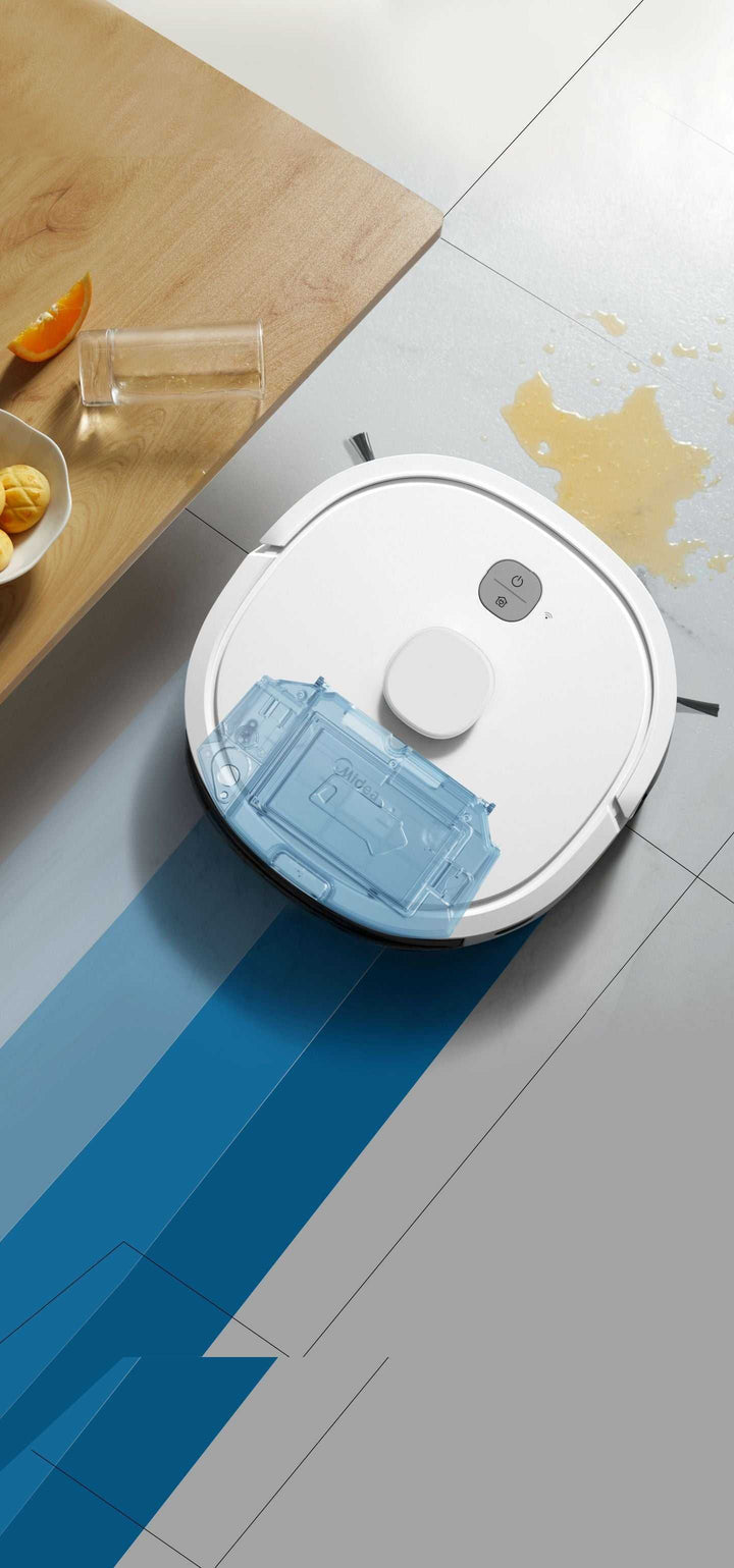 Midea M6 Robot Vacuum | Vacuums & Mops | White M6 Robot Vacuum & Mop Floor Tech Midea TechMeOut.ie