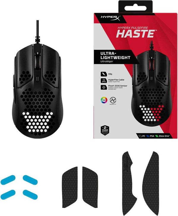 HyperX Pulsefire Haste Wired Gaming Mouse | Black 259-6N0A7AA Gaming Mouse Accessories HyperX TechMeOut.ie