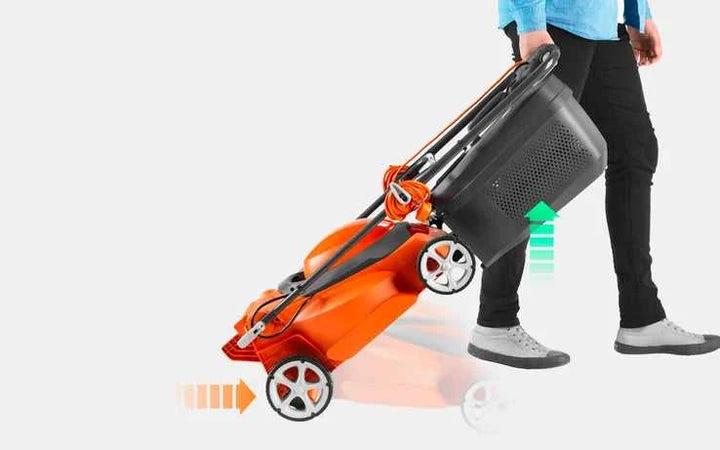 Flymo EasiStore 340R Electric Rotary Lawn Mower (34cm wide) 9679874-01 Electric Mower Flymo Flymo TechMeOut.ie