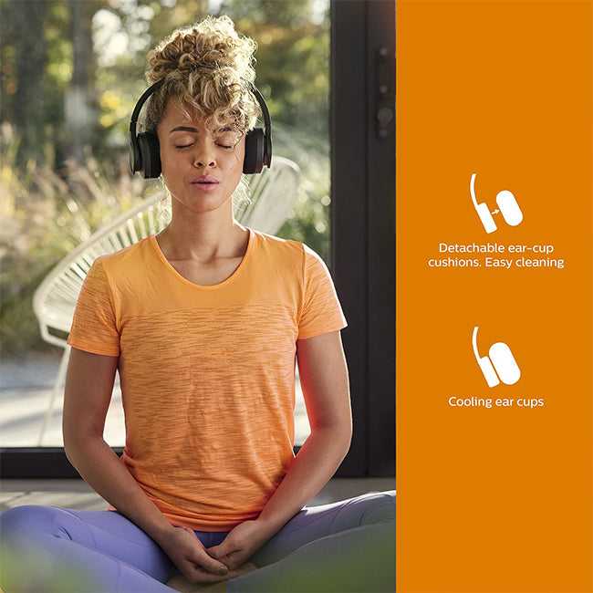 Philips On-Ear Wireless Sports Headphones | Black (TAA4216) TAA4216BK/00 Headphones Audio Tech Philips TechMeOut.ie
