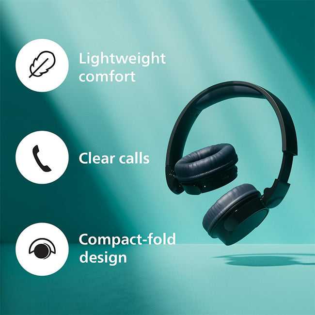 Philips On-Ear Wireless Headphones | Black or White (TAH3209) TAH3209WT/00 Earbuds Audio Tech Philips TechMeOut.ie