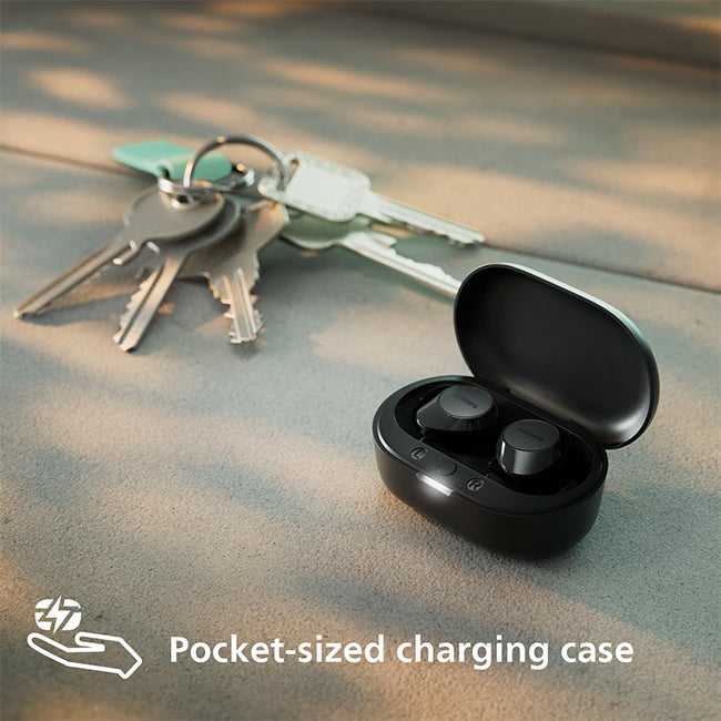 Philips True Wireless Earbuds | Black or White (TAT1209) TAT1209BK/00 Earbuds Audio Tech Philips TechMeOut.ie