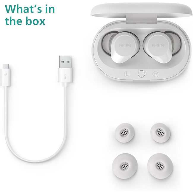 Philips True Wireless Earbuds | Black or White (TAT1209) TAT1209BK/00 Earbuds Audio Tech Philips TechMeOut.ie
