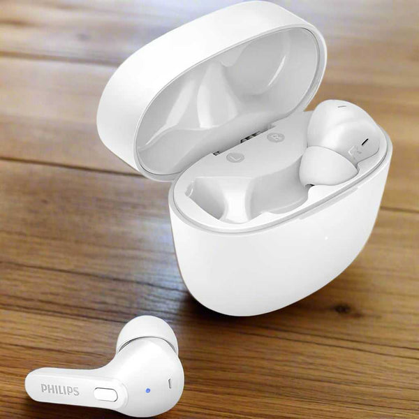 Philips True Wireless Earbuds | White (TAT2206) TAT2206WT/00 Earbuds Audio Tech Philips TechMeOut.ie