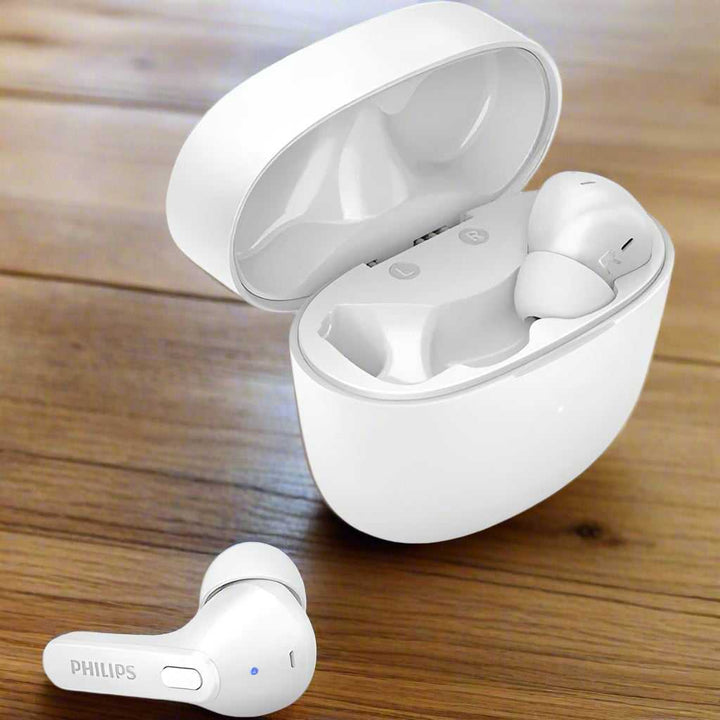 Philips True Wireless Earbuds | White (TAT2206) TAT2206WT/00 Earbuds Audio Tech Philips TechMeOut.ie