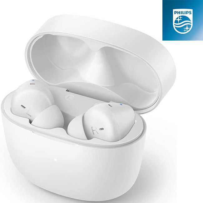 Philips True Wireless Earbuds | White (TAT2206) TAT2206WT/00 Earbuds Audio Tech Philips TechMeOut.ie