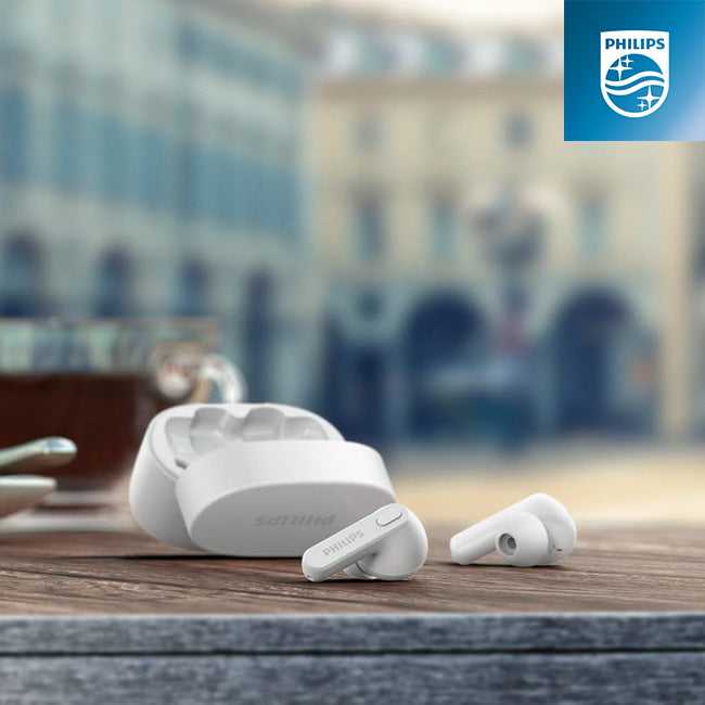 Philips True Wireless Earbuds | White (TAT2206) TAT2206WT/00 Earbuds Audio Tech Philips TechMeOut.ie