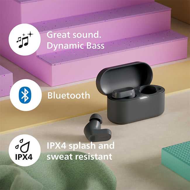 Philips True Wireless Earbuds 3000 Series | Grey or White (TAT3509) TAT3509GY/00 Earbuds Audio Tech Philips TechMeOut.ie