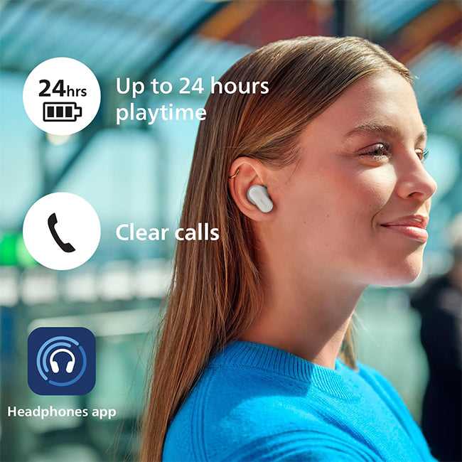 Philips True Wireless Earbuds 3000 Series | Grey or White (TAT3509) TAT3509GY/00 Earbuds Audio Tech Philips TechMeOut.ie