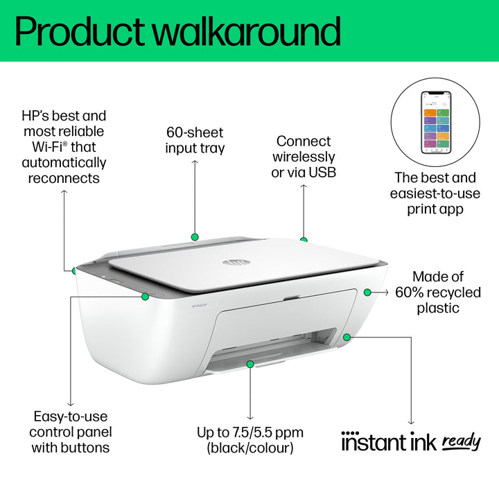 HP Deskjet 2820e AIO Printer 588K9B Printer Computing Tech HP TechMeOut.ie