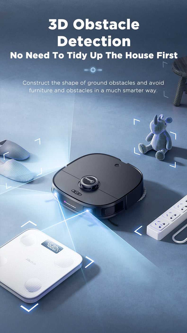 Midea V12 Robot Vacuum with Active Floor Washing | Choice of Colours V12Black Robot Vacuum & Mop Floor Tech Midea TechMeOut.ie