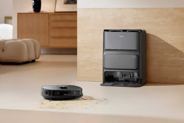 Midea V12 Robot Vacuum with Active Floor Washing | Choice of Colours V12Black Robot Vacuum & Mop Floor Tech Midea TechMeOut.ie
