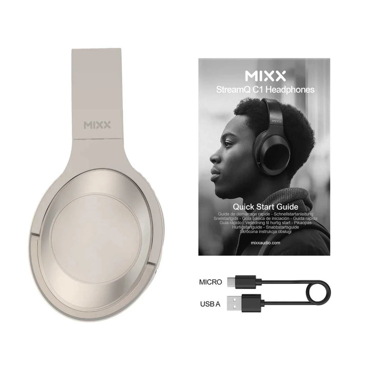 Mixx StreamQ C1 On-Ear Wireless Headphones | Various Colours SQC1-BK-BK-328 Headphones Audio Tech Mixx TechMeOut.ie